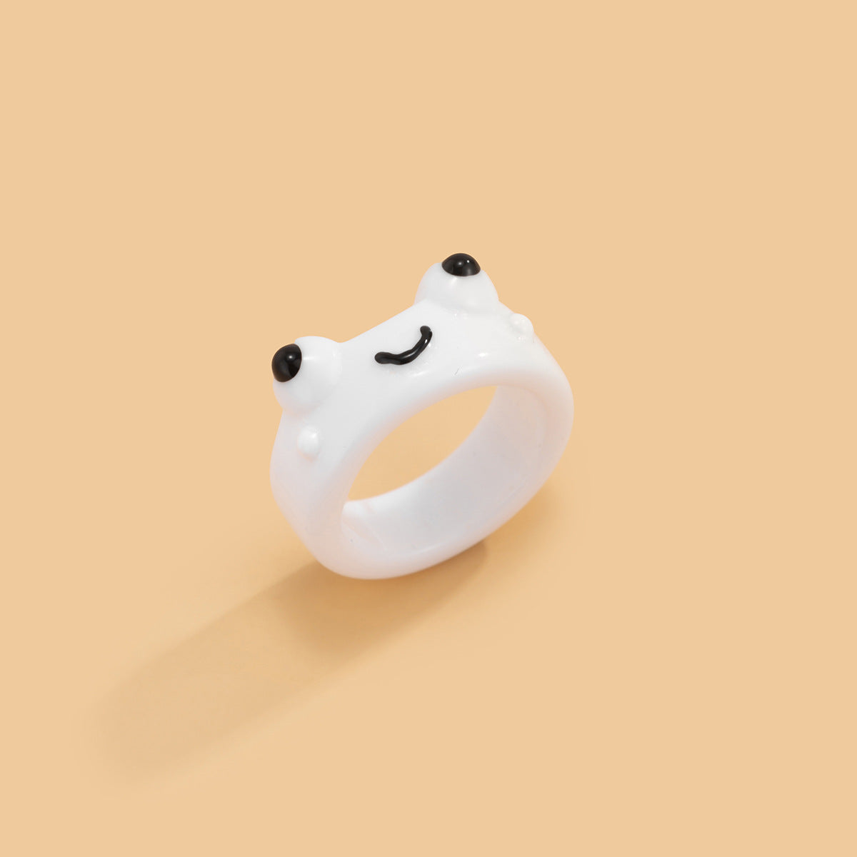 Three-dimensional Animal Color Resin Ring