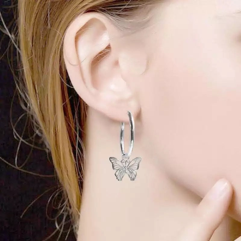Exquisite Hollow Butterfly Earrings Creative Ear Jewelry