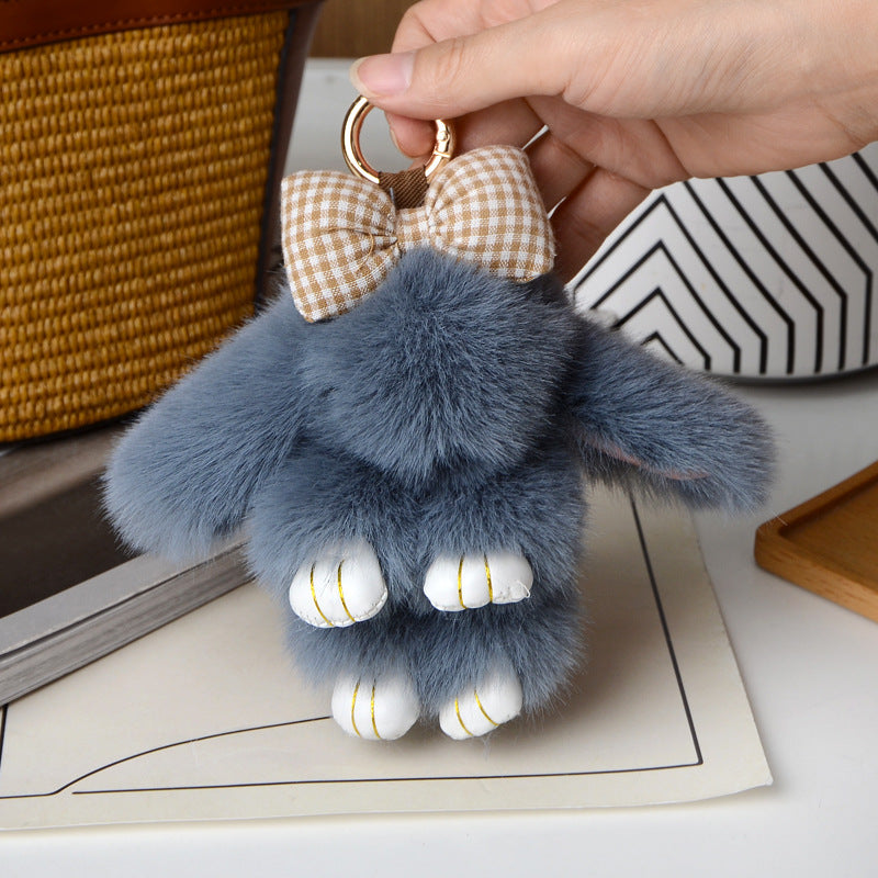 Cartoon Plush Bunny Keychain Pendant