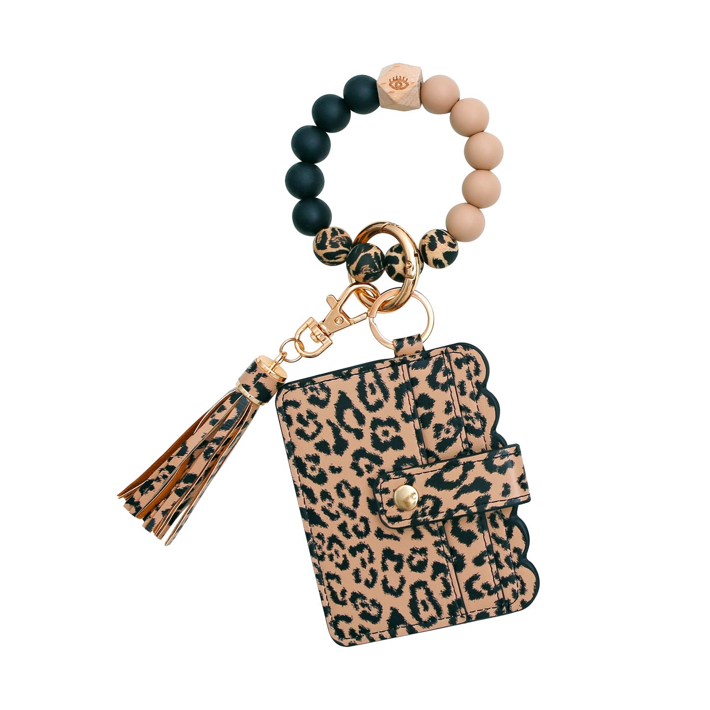 Silicone Bracelet Wrist Keychain Pendant