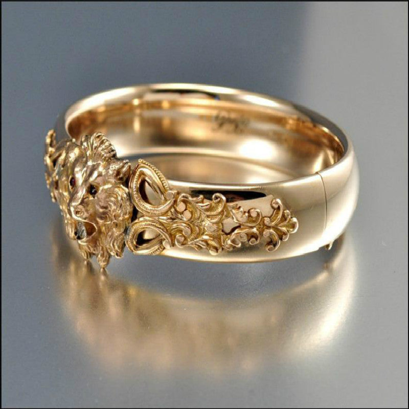 Men's Ring Animal Shape Lion Jewelry