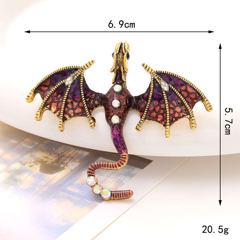 Diy Dripping Enamel Dragon Diamond Animal Accessories