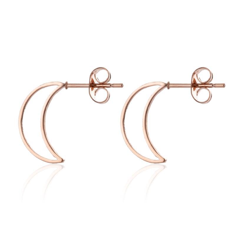 Simple Stainless Steel Ghost Stud Earrings Small Animal