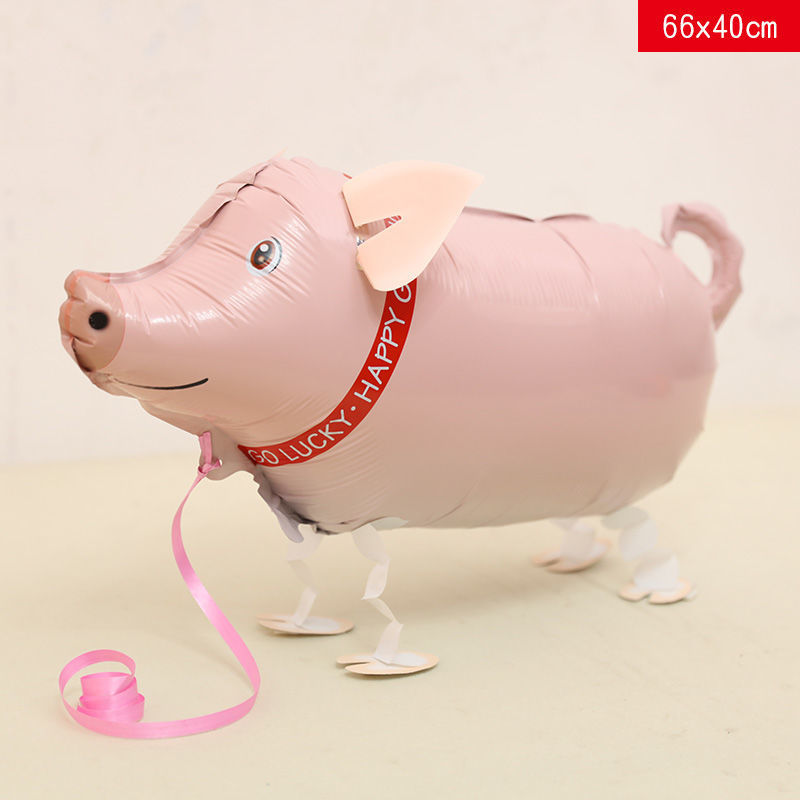 Walking Balloon Cartoon Animal Pet Walking Aluminum Film Helium Children's Toy