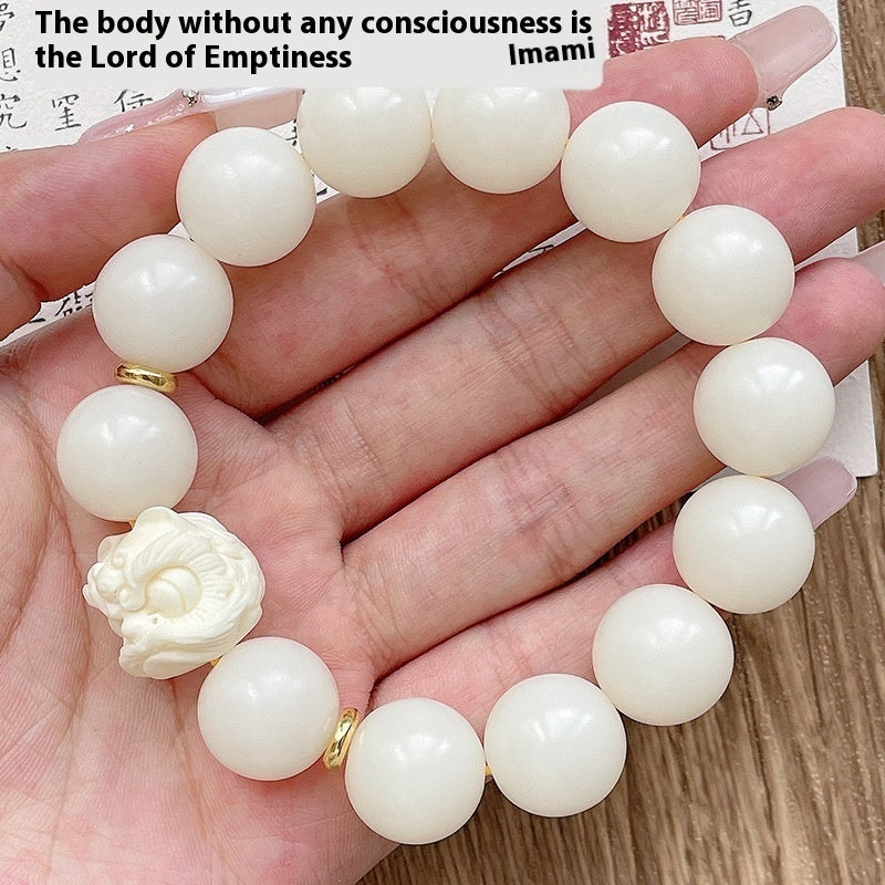 Xingshi Obsidian Single Circle Cultural Artifact Prayer Beads Bracelet Men
