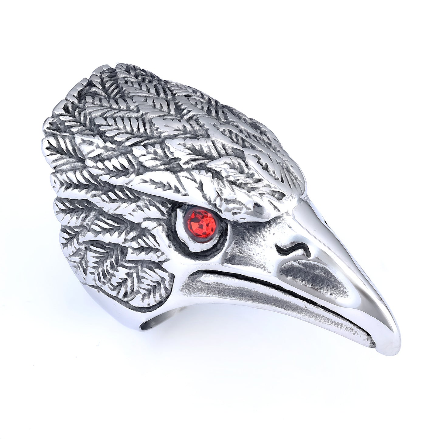 Personality Men's Eagle Ring Motorcycle Series Animal Eagle Head Ring