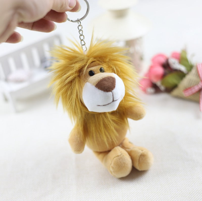 Cute Little Animal Plush Pendant Lion Giraffe And Hippo