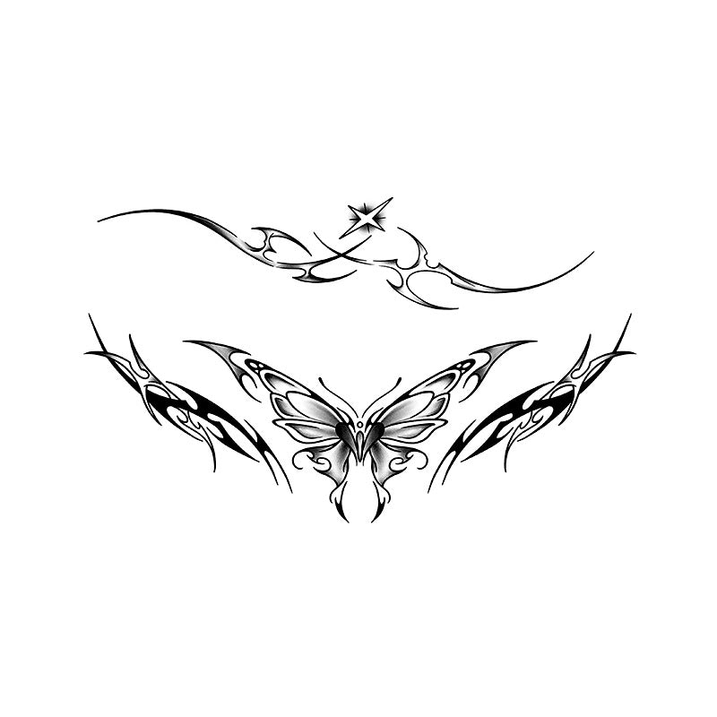 Fruit Juice Herbal Tattoo Sticker Female Waterproof And Durable Arm Clavicle