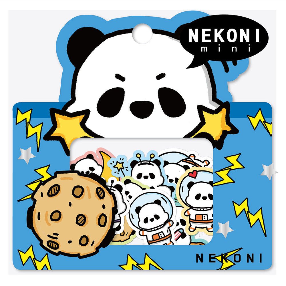 Cute Animal Creative Particle Bag Hand Account Decoration Sticker