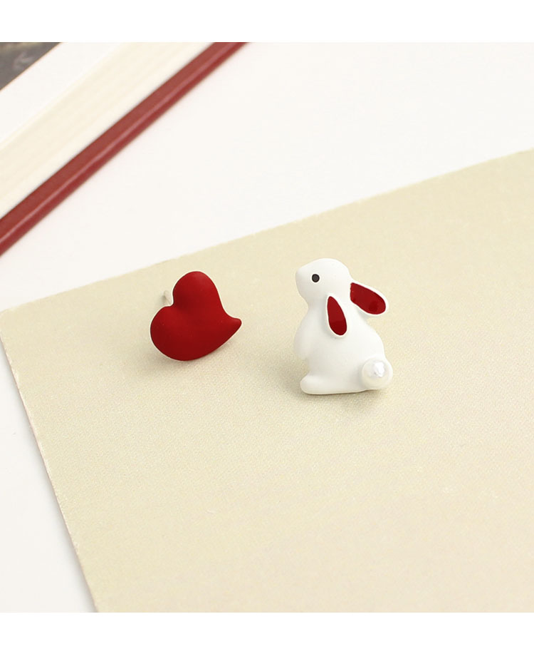 Women's Asymmetric Cartoon Animal Earrings Jewelry