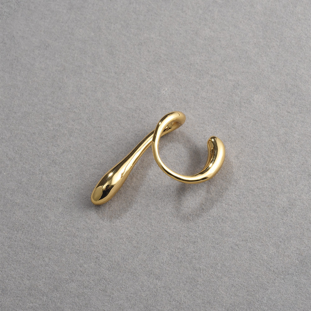 Personality Geometry Drop Shape Ear Clip Non-Piercing Earring