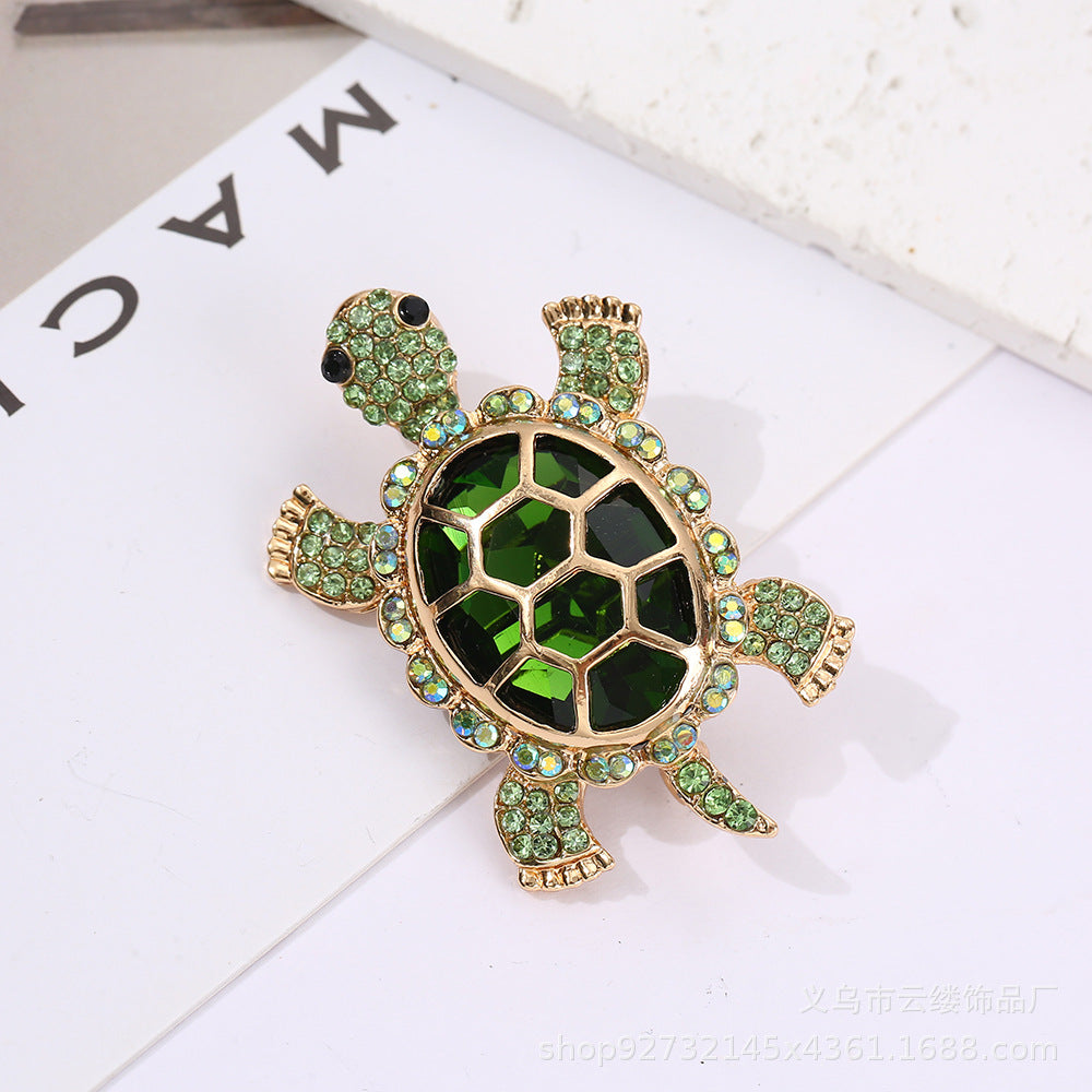Retro Turtle Brooch High-grade Moving Object
