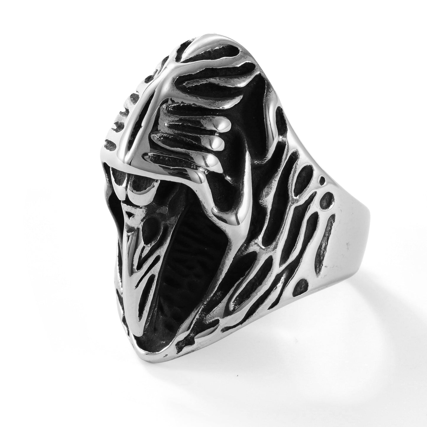 Crow Stainless Steel Ring Punk Ring