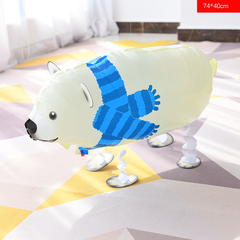 Walking Balloon Cartoon Animal Pet Walking Aluminum Film Helium Children's Toy
