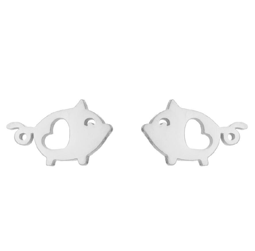 Simple Animal Earrings Bee Dolphin Earrings Plating Korean Style Earrings