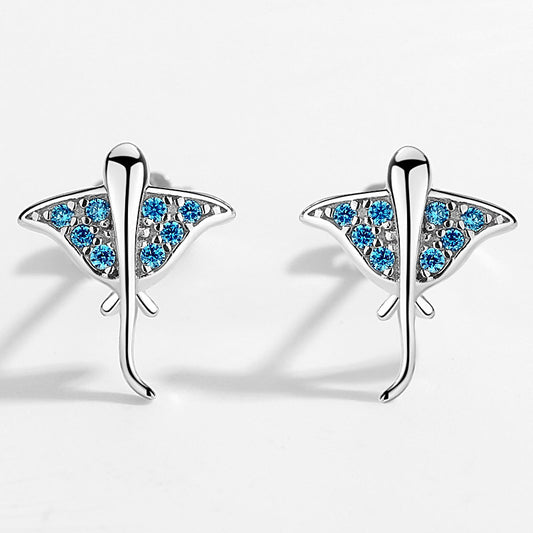 Sterling Silver Stud Earrings Featuring Dainty  Adorable Animal Designs