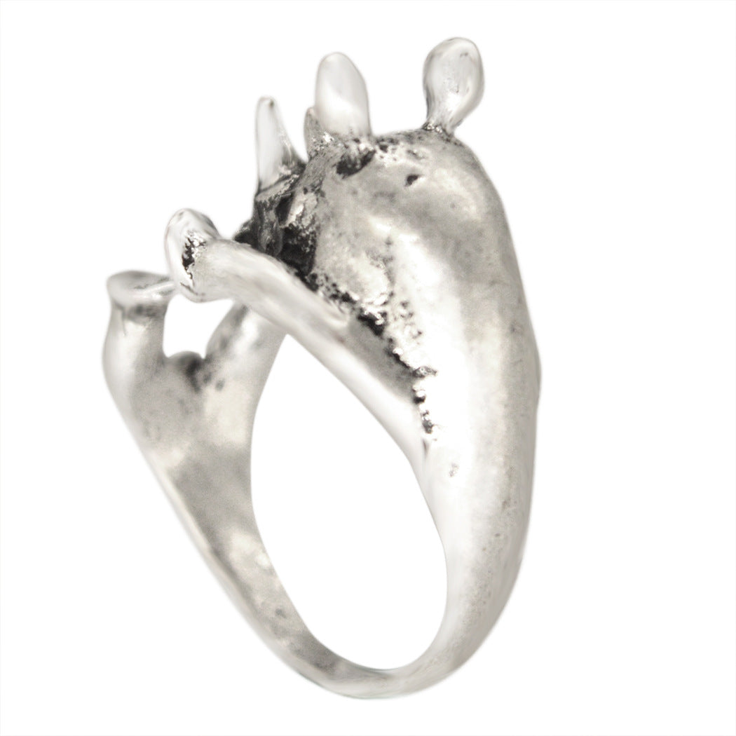 Animal Large Rhino Adjustable Ring