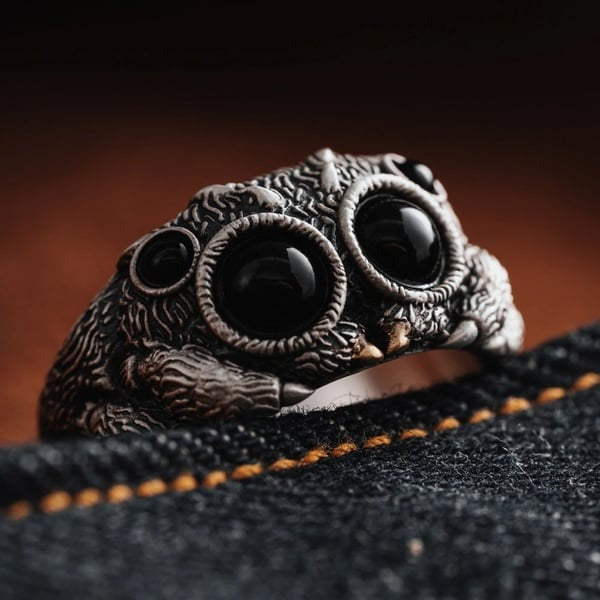Jumping Spider Ring Creative Exaggerating Animal