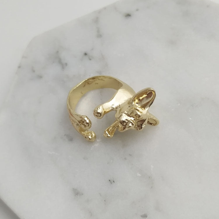Pug Vintage Ring Adjustable Alloy