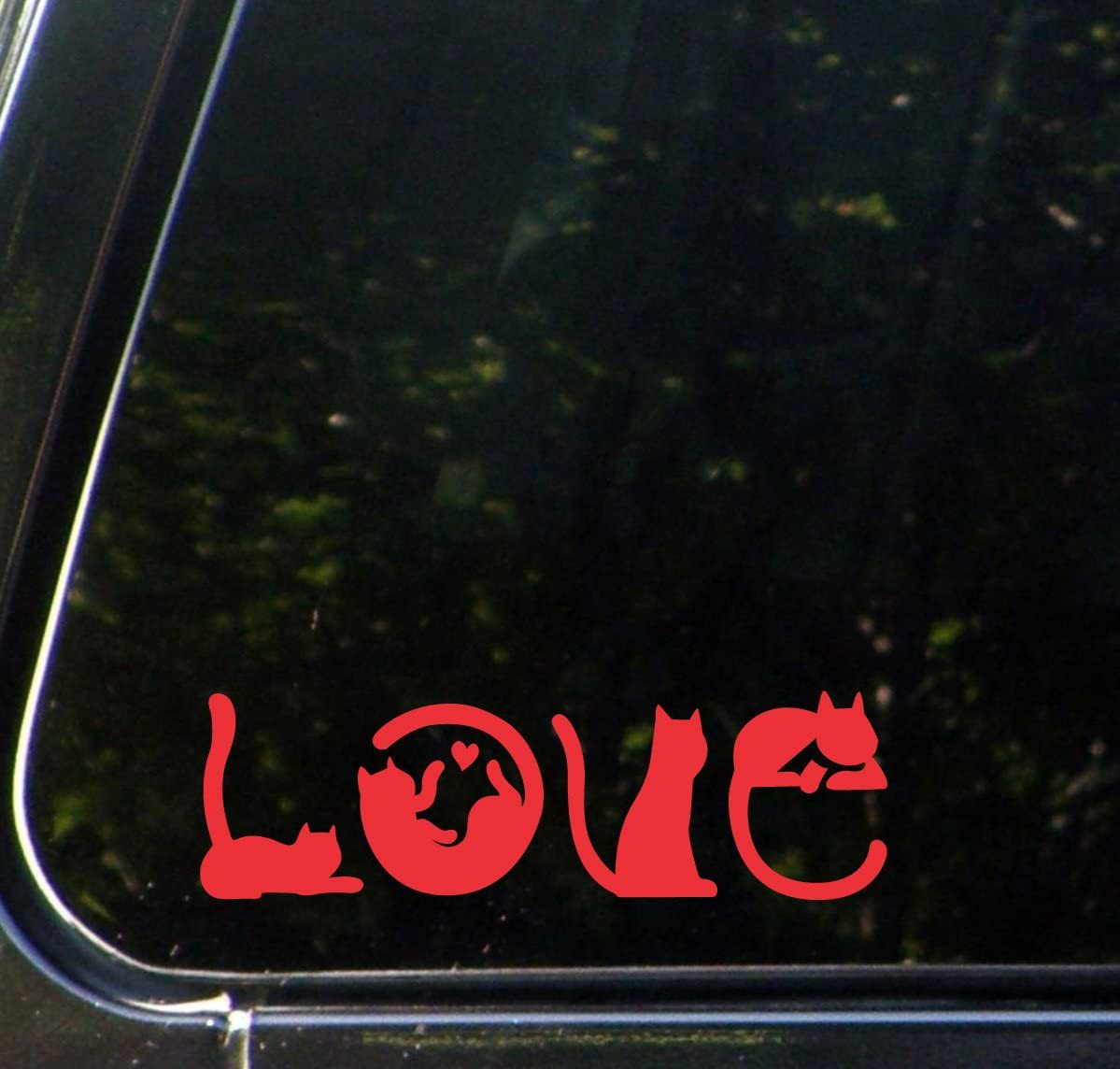 Cat Fight Love Car Vinyl Sticker