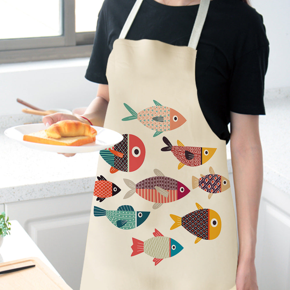 Marine animal series apron