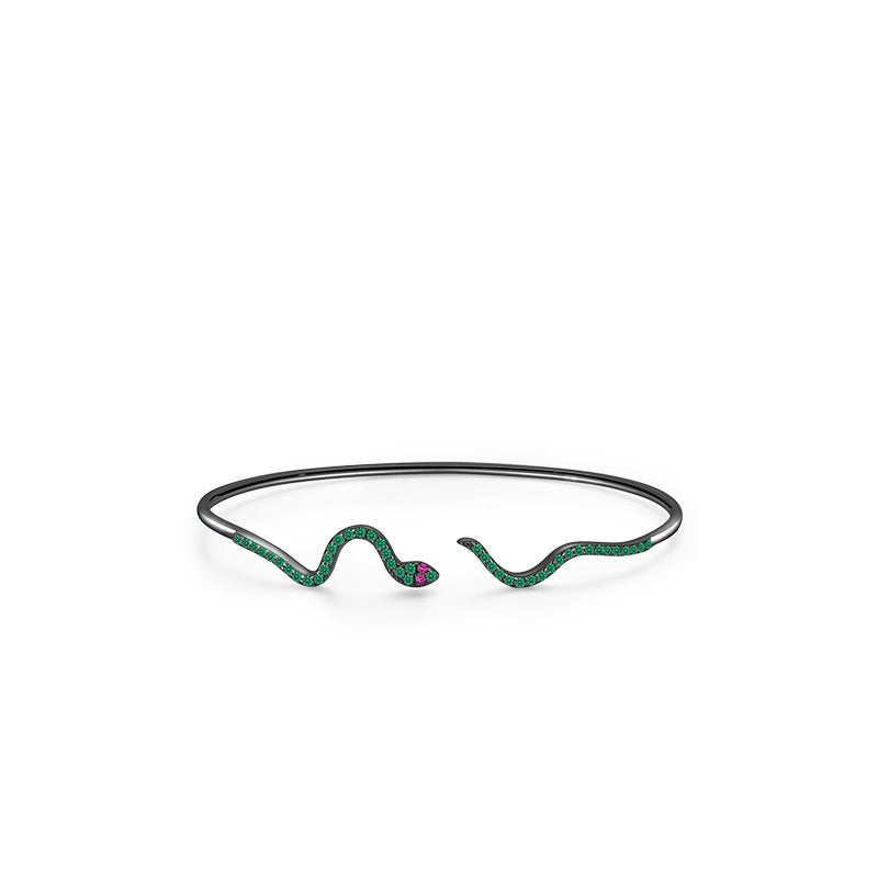 European And American S925 Sterling Silver Bracelet Special-interest Design Fashion Snake Bracelet