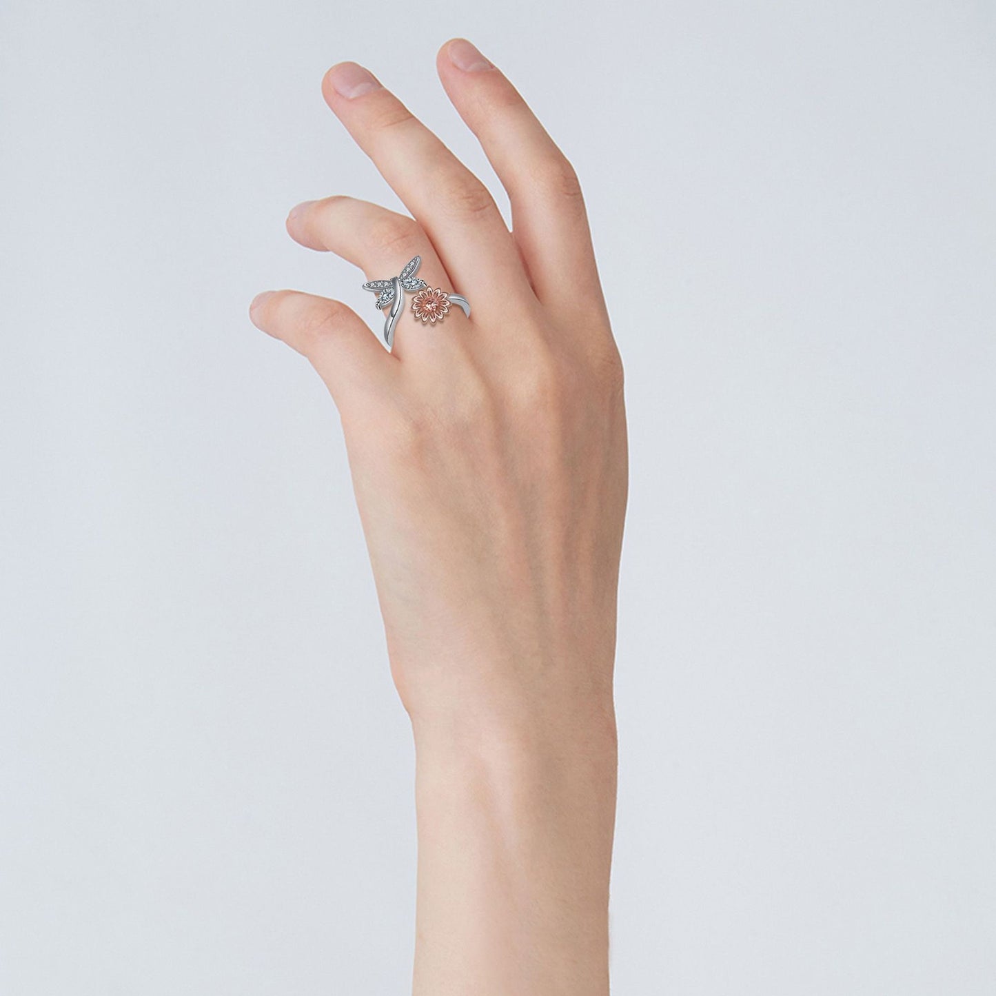 Dragonfly Ring Female Adjustable Ring