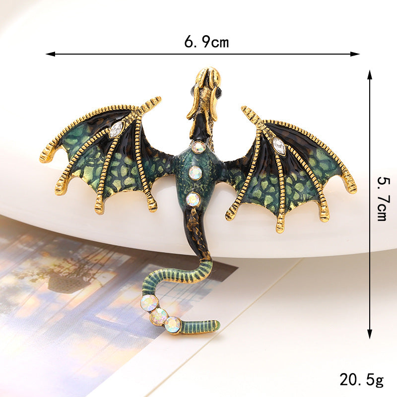 Diy Dripping Enamel Dragon Diamond Animal Accessories