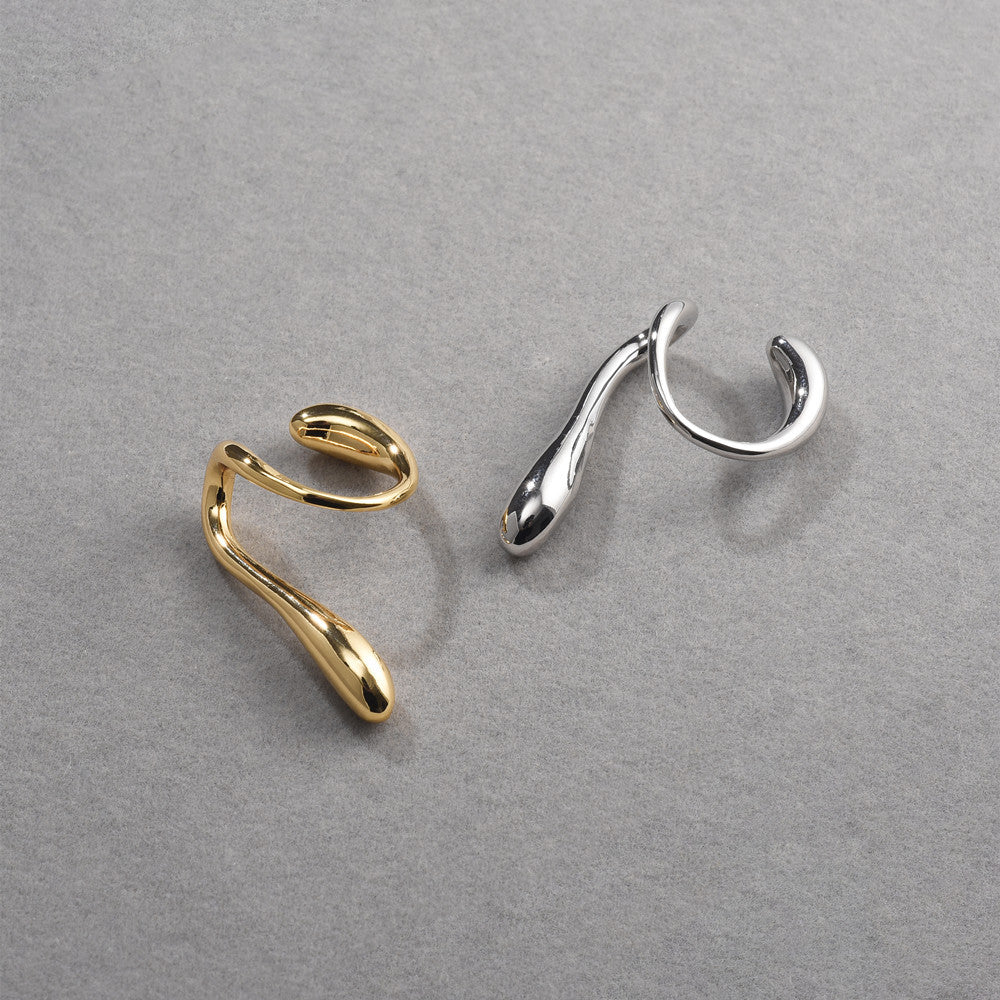 Personality Geometry Drop Shape Ear Clip Non-Piercing Earring