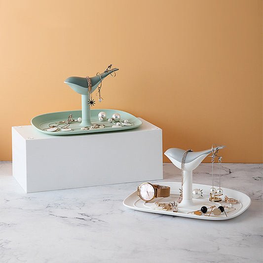 Small Bird Jewelry Storage Tray Desktop Jewelry Storage Rack