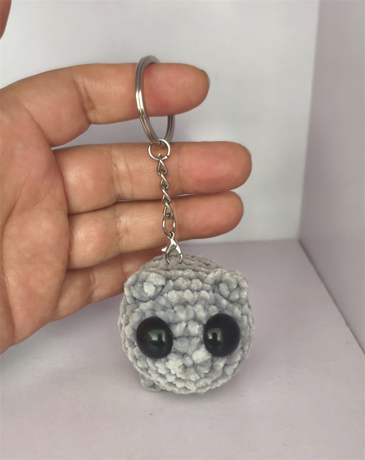 Cute And Minimalist Hamster Crochet Doll Keychain