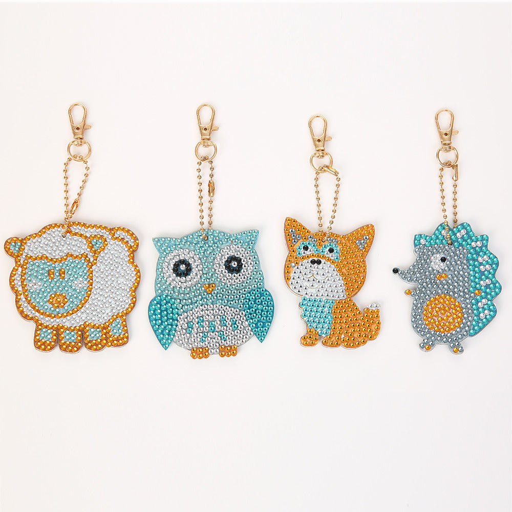 DIY Diamond Keychain Cartoon Animal Series