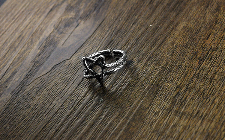 Pentagram Ring Retro Ring