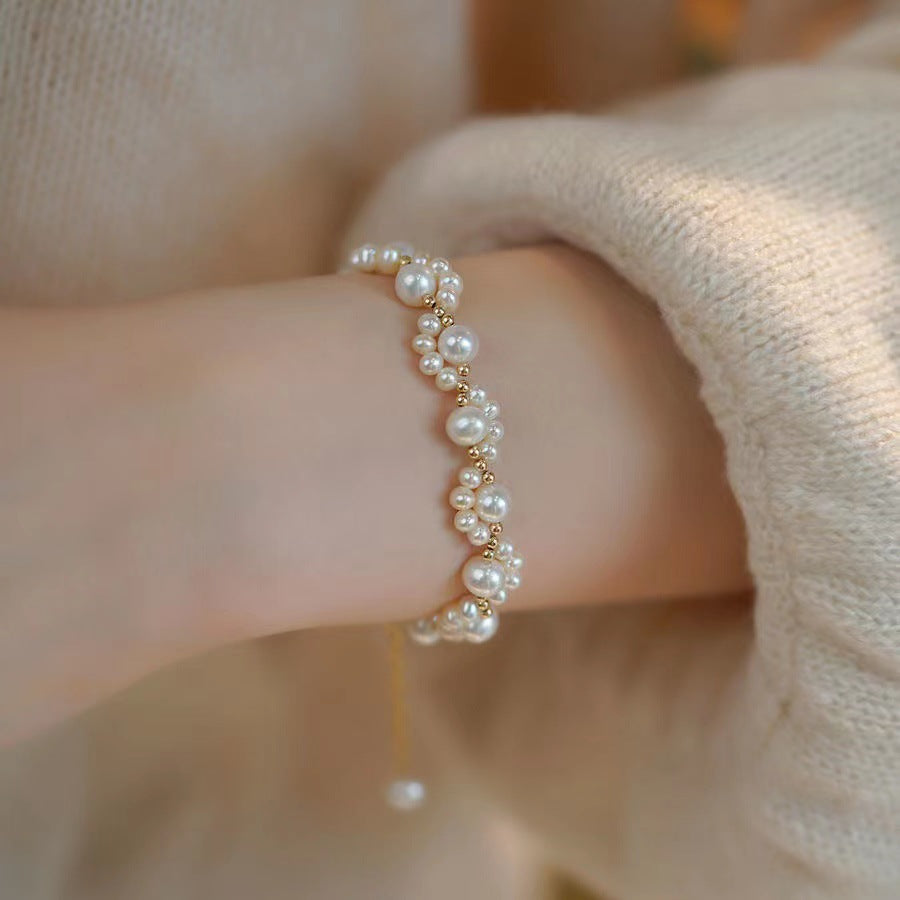 Small Cat Claw Pearl Luxury Temperament Bracelet