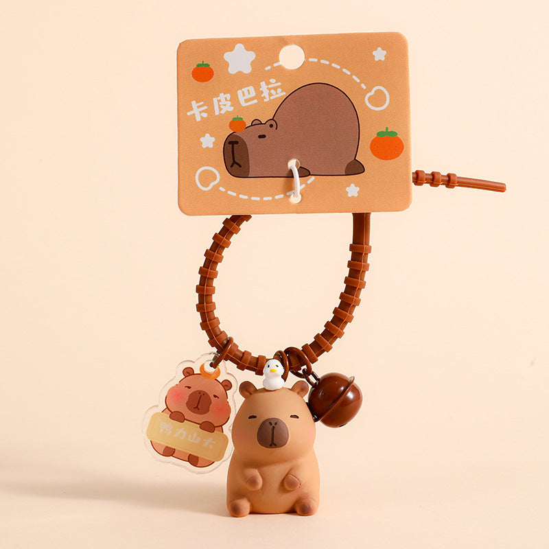 Capybara Pendant Doll Couple Keychain