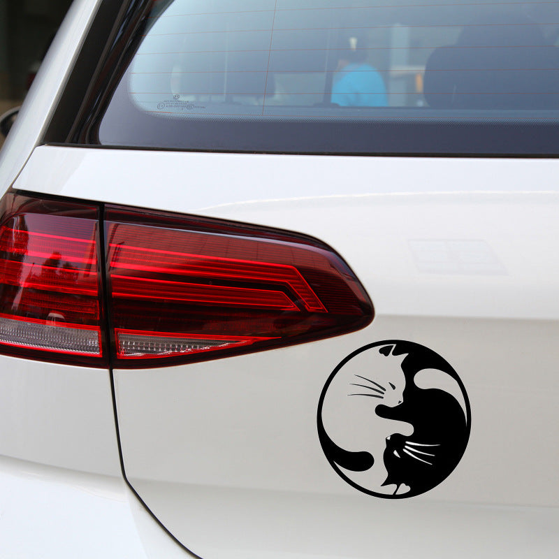 Reflective Personality Cartoon Cat Car Sticker