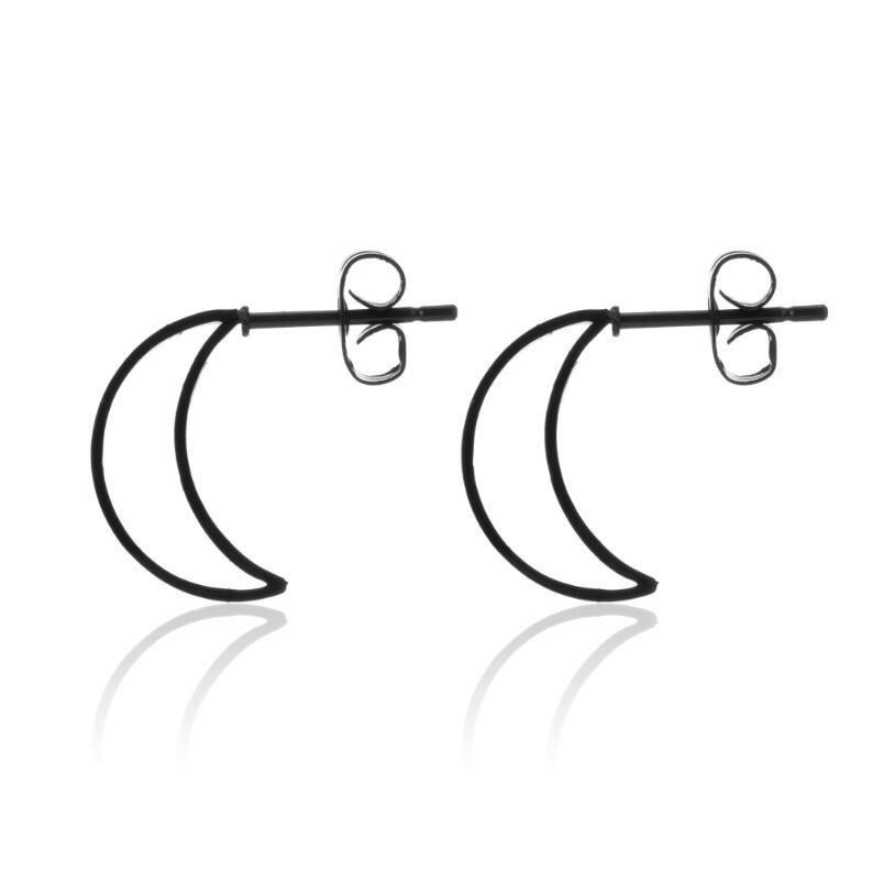 Simple Stainless Steel Ghost Stud Earrings Small Animal