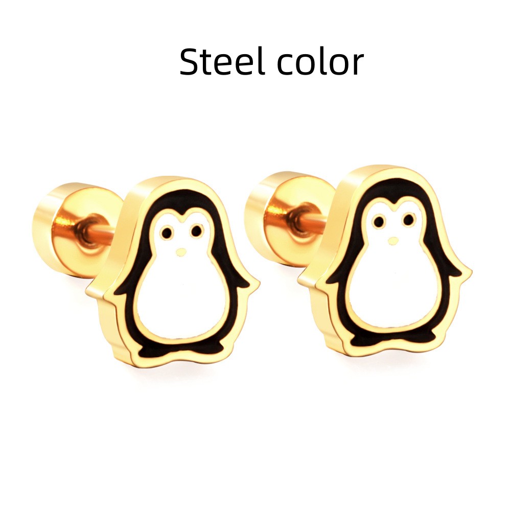 European And American Earrings Lovely Animal Lady