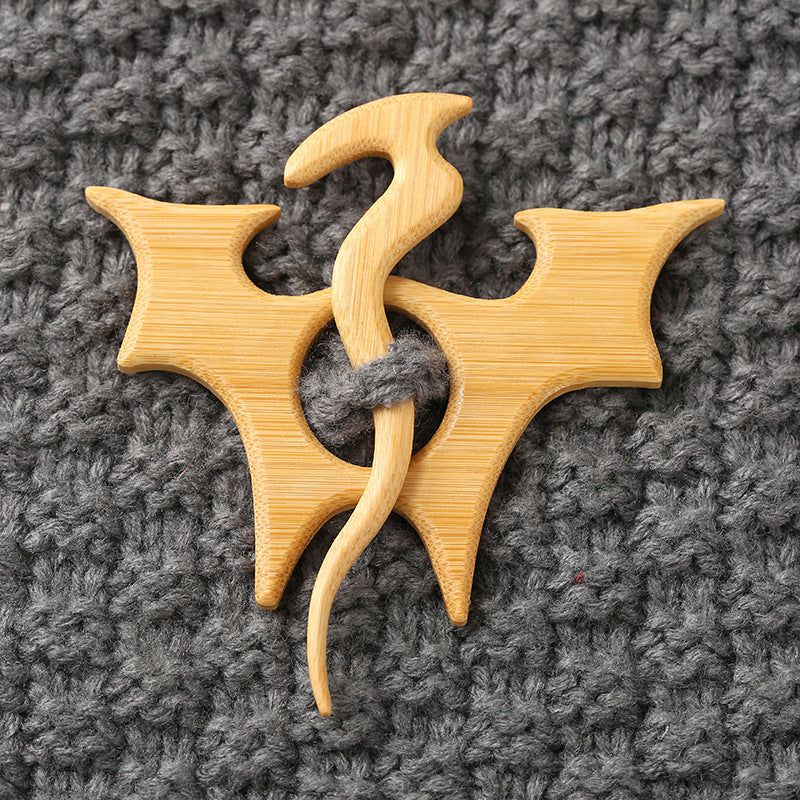 Wooden Animal Carving Brooch Gift