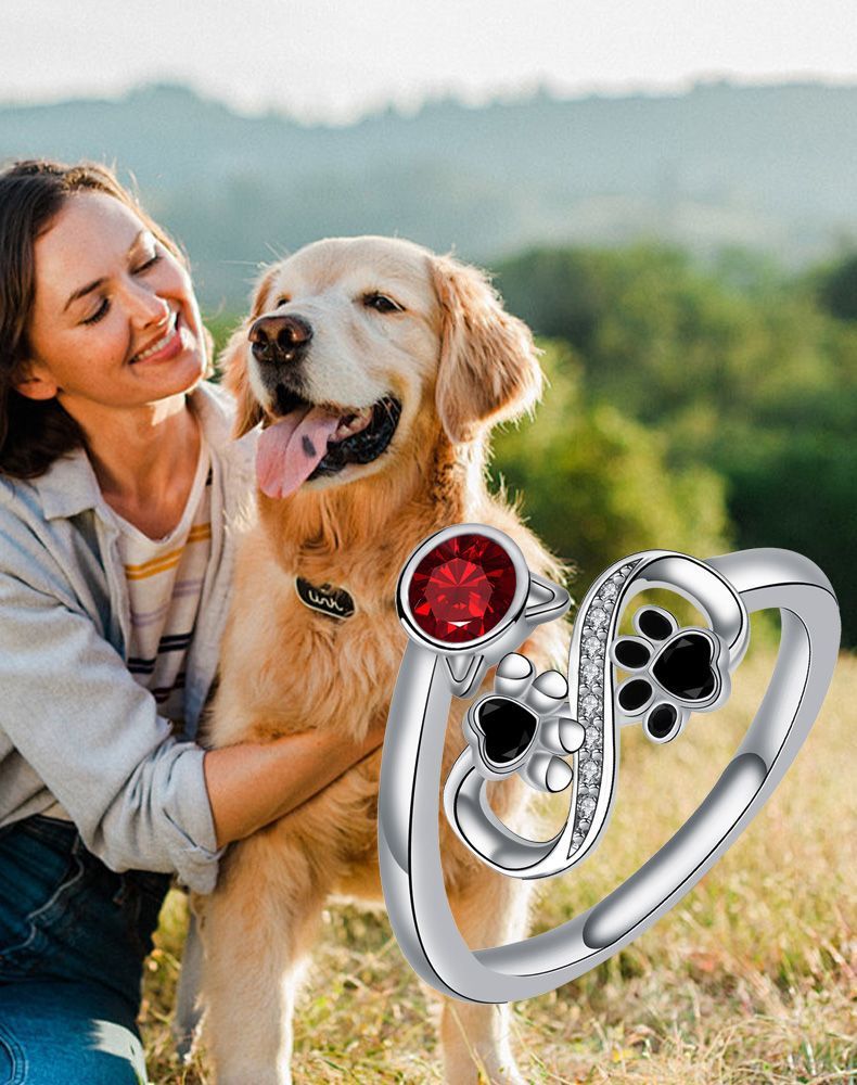 Fashion Dog's Paw Adjustable Ring