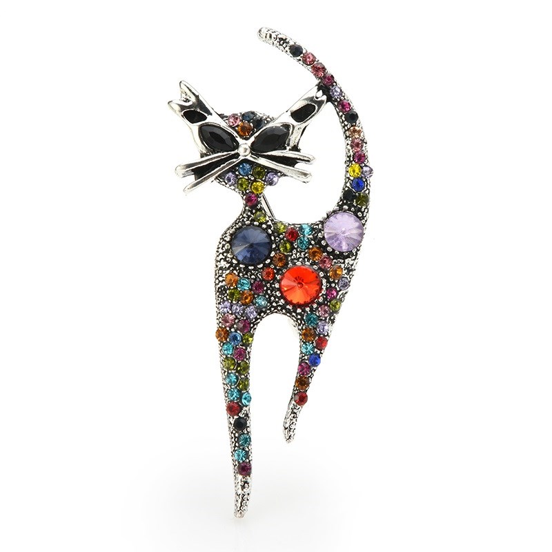 Cute kitty cat animal brooch