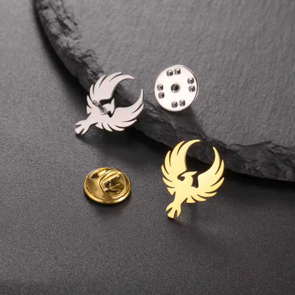 Fashion Stainless Steel Animal Pattern Shape Brooch