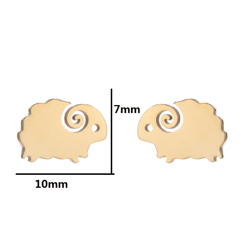 Simple Animal Earrings Bee Dolphin Earrings Plating Korean Style Earrings