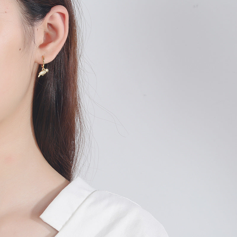 Alloy Small Animal Simple Glossy Earrings