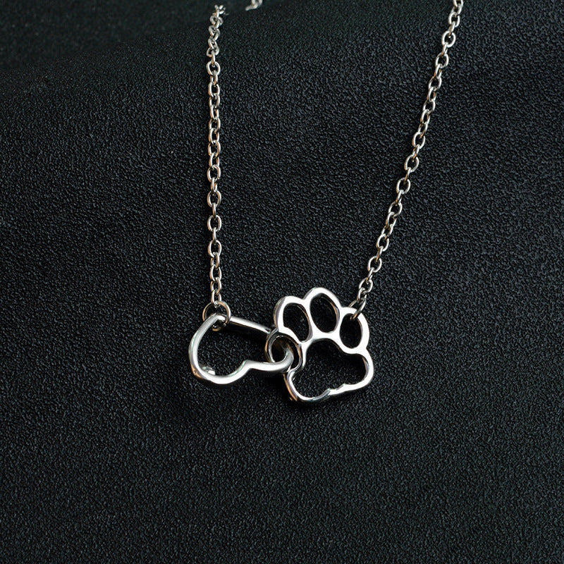 Dog paw necklace