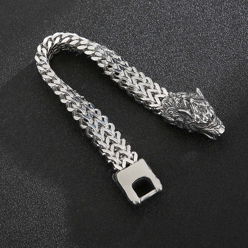 Stainless Steel Cast Animal Series Vintage Jewelry Bracelet