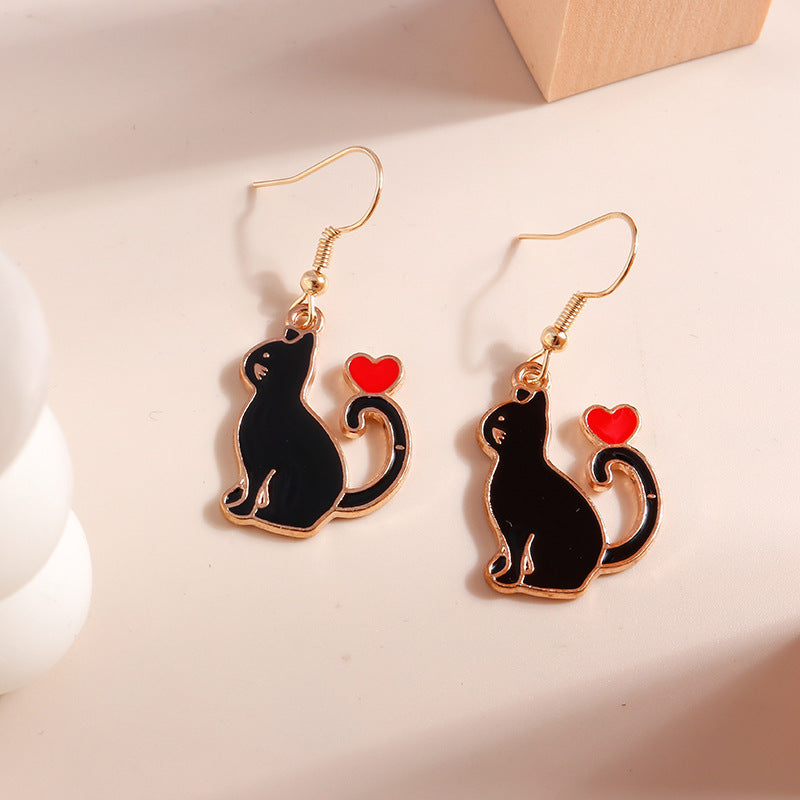 Metal Butterfly Cat Dinosaur New Acrylic Minimalist Dangle Earring