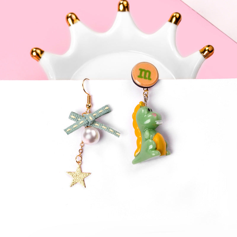 Handmade Acrylic Children'S Fun Animal Long Earrings
