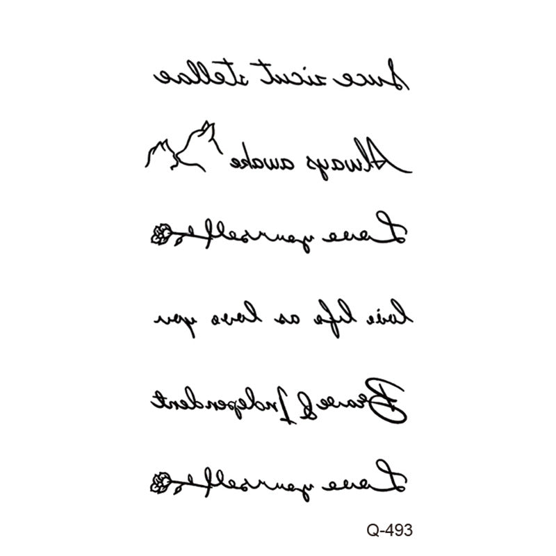 Waterproof Tattoo Sticker Set Any Combination