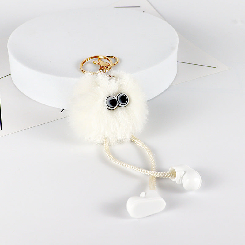 Car Keyring Bag Plush Pendant